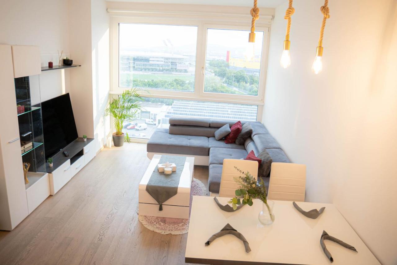 Restify10 - Skyline View - Fitness - Garge - Modern Apartment Vienna Luaran gambar